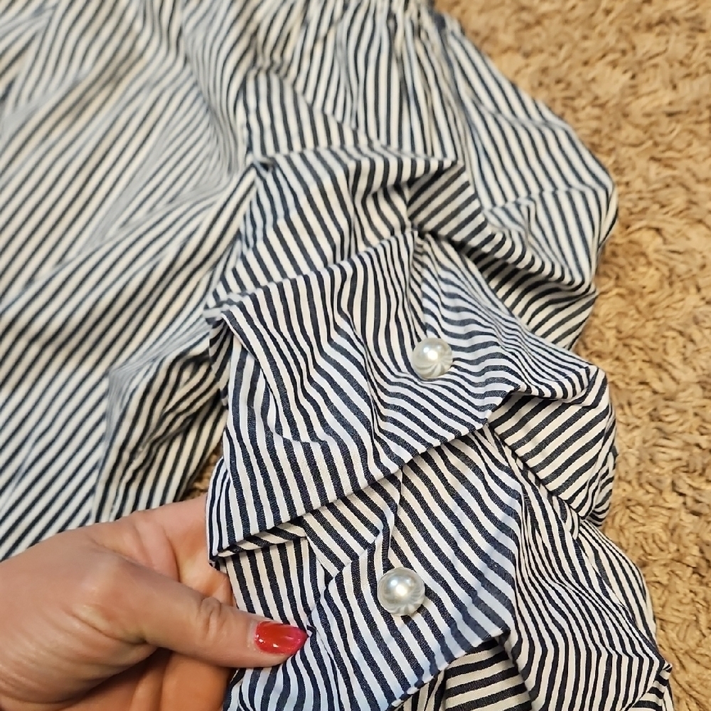 MSK Off-Shoulder Ruffle Sleeve Shift Dress - Picture 4 of 8